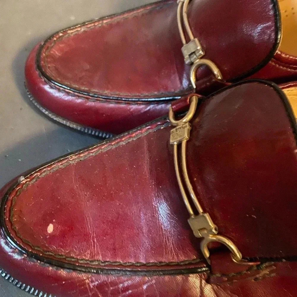 Rasprini Womens Vintage Leather Loafer Shoes - Picture 5 of 9